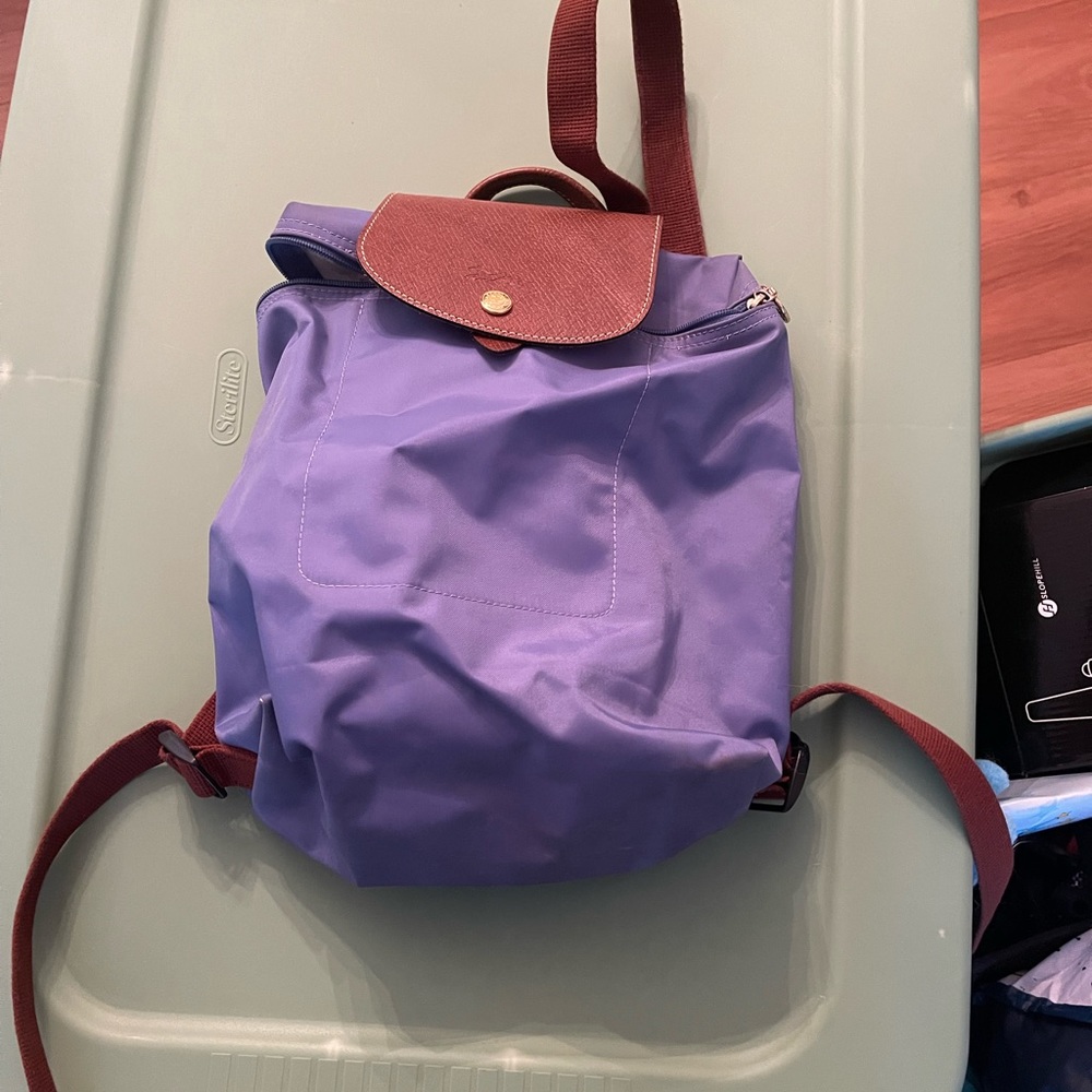 Longchamp backpack purse in good condition Blueish color